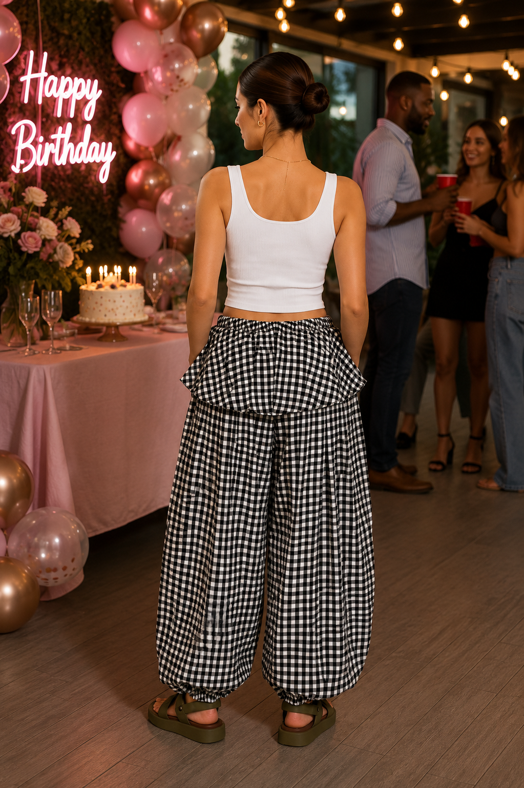 Skirt Balloon Bubble Pants