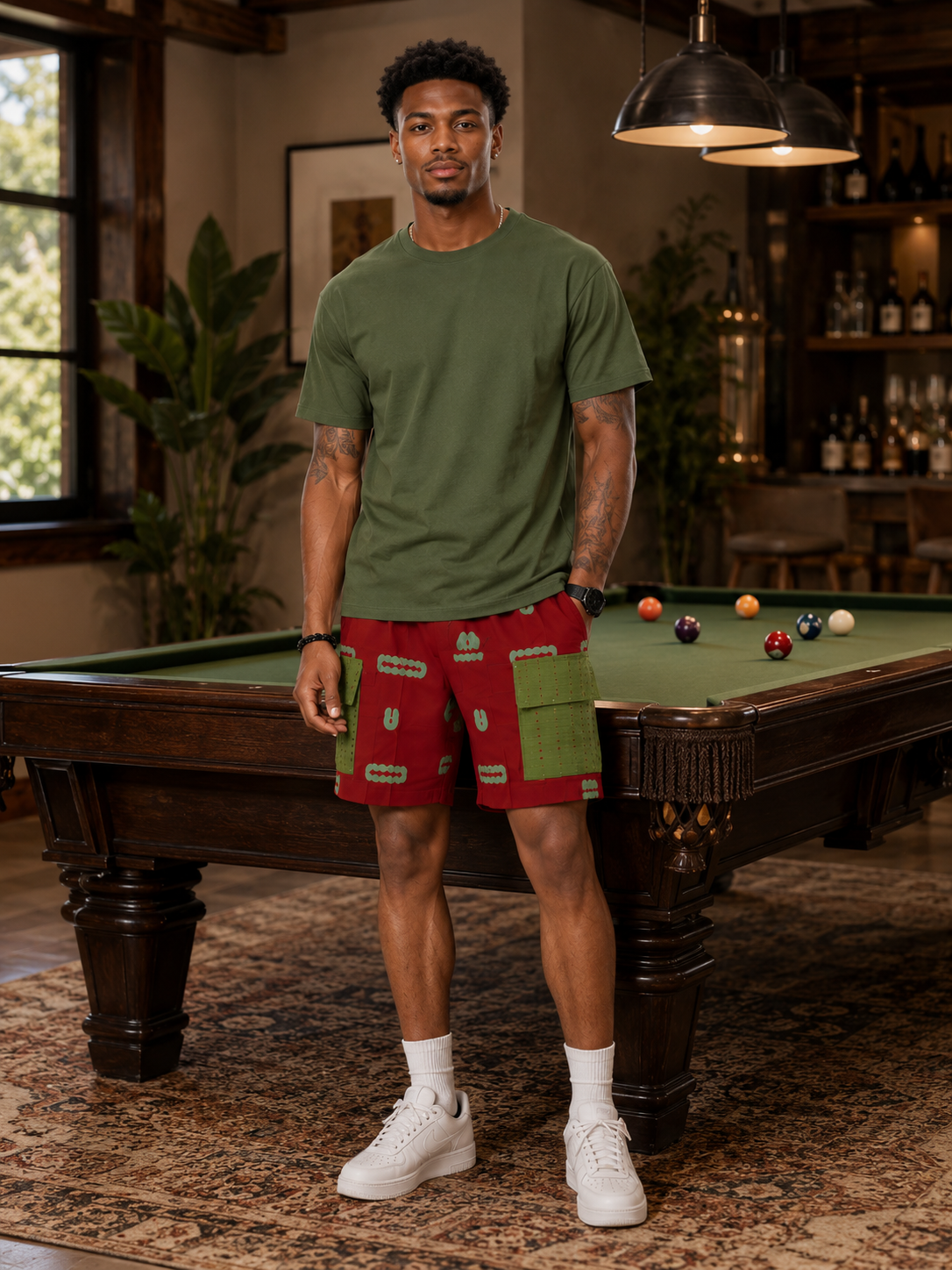 Classic Adire Tailored Shorts