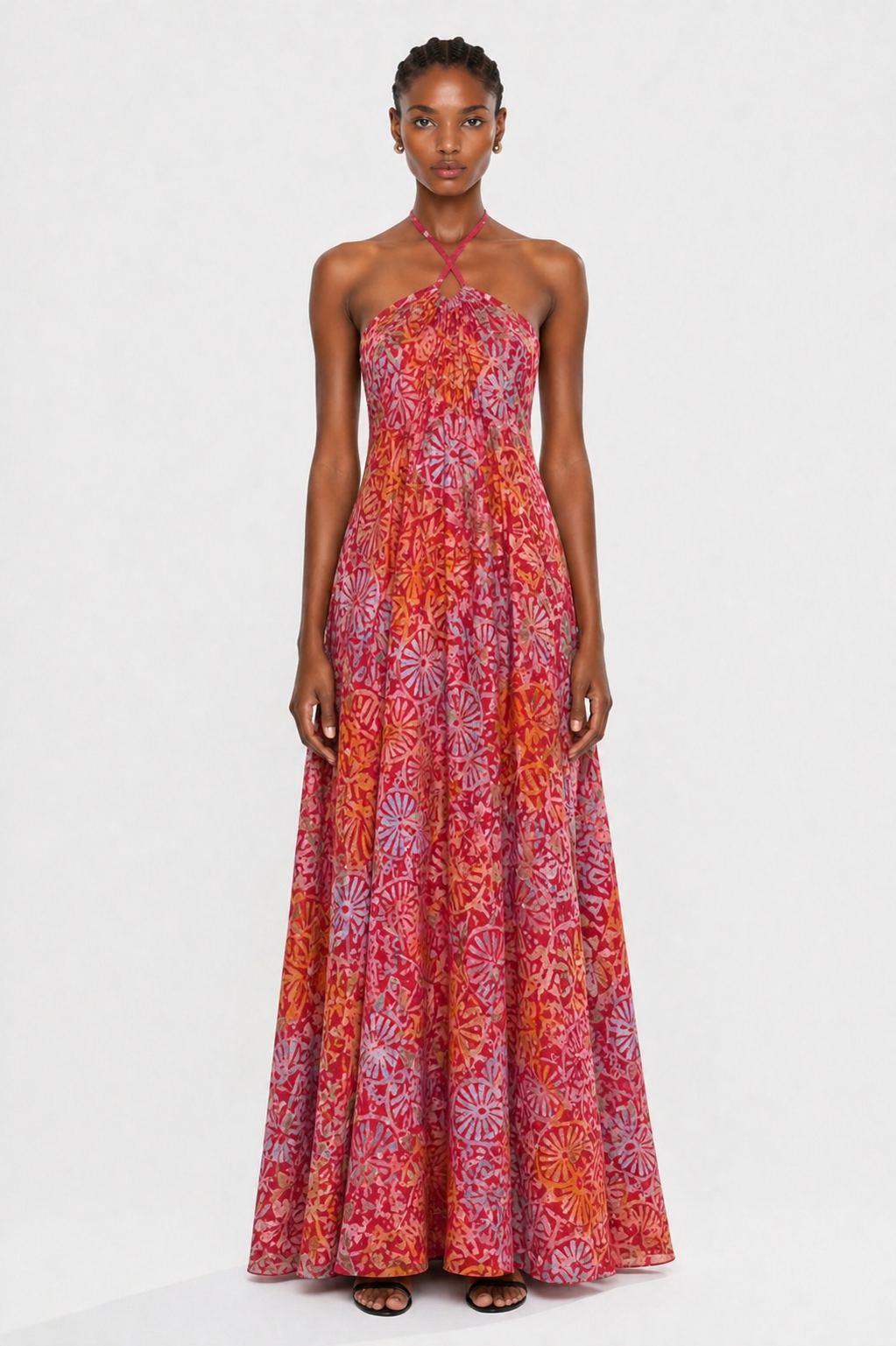 Classic Maxi Backless Bubu Patterned