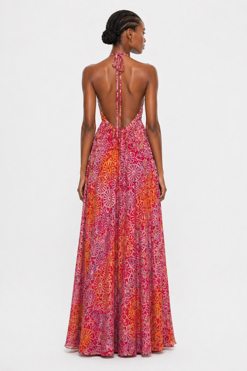 Classic Maxi Backless Bubu Patterned