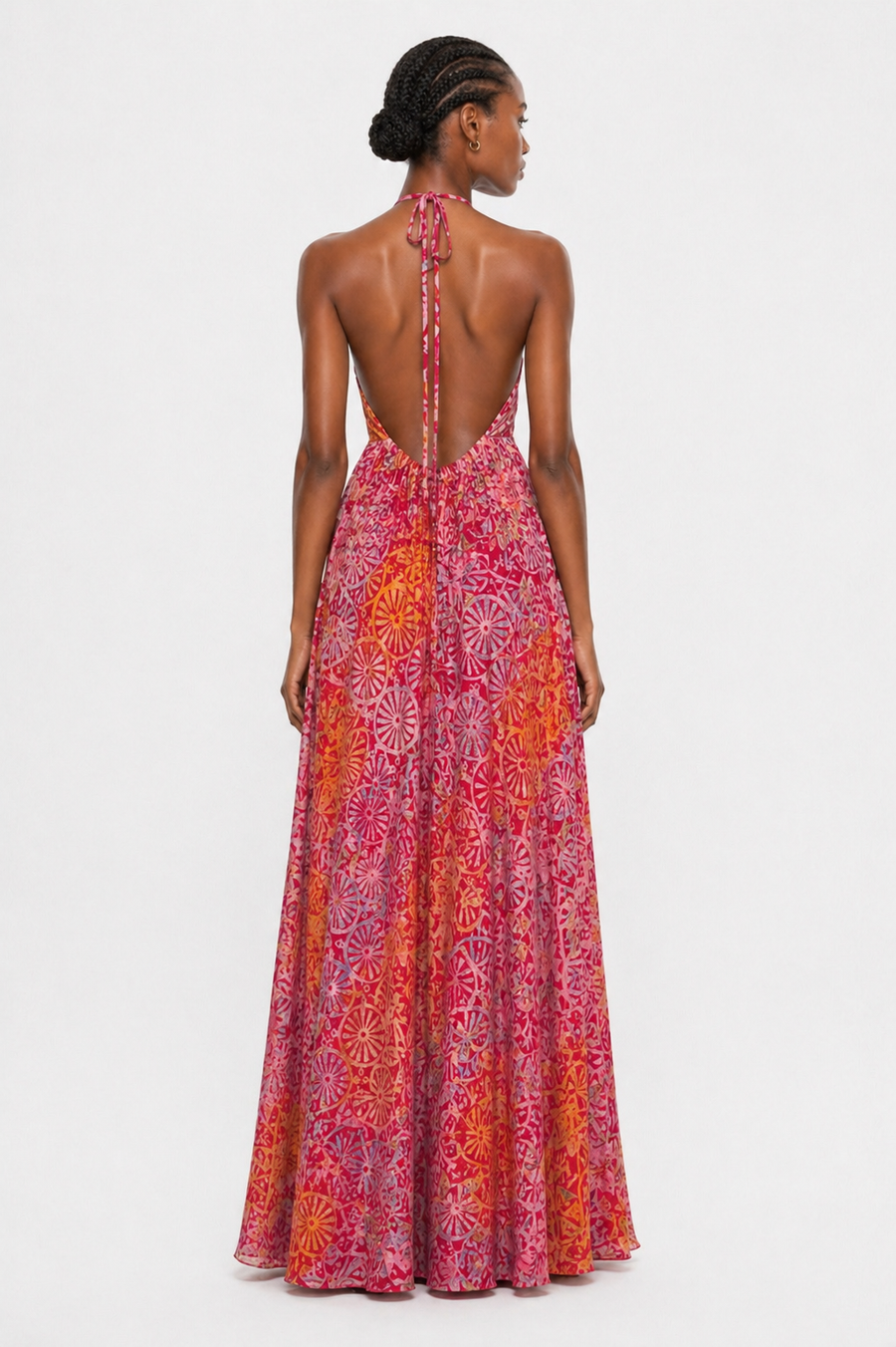 Classic Maxi Backless Bubu Patterned