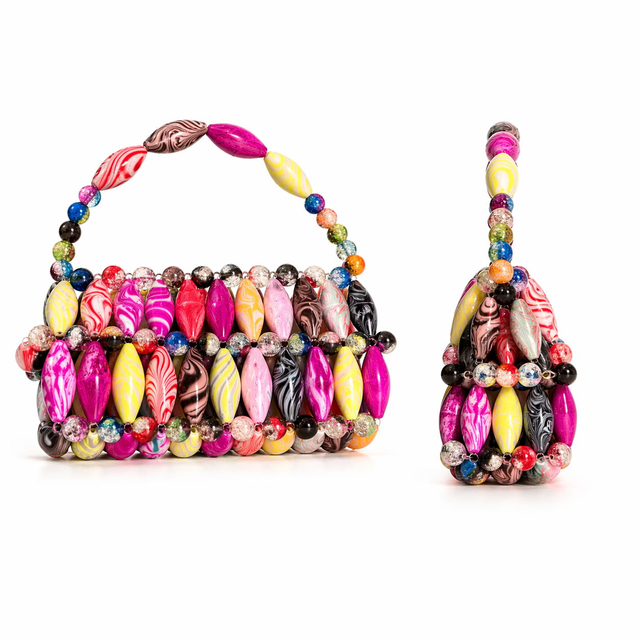 MultiColor MariaChamp Beaded Bag
